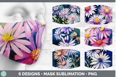 Asters Mask | Sublimation Bundle Face Mask Designs