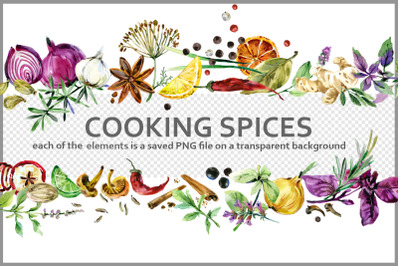 Cooking Herbs &amp; Spices PNG