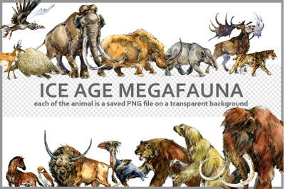 Ice Age Megafauna PNG