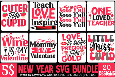 Retro Valentines SVG Bundle, Retro Valentine Designs svg, Valentine Sh