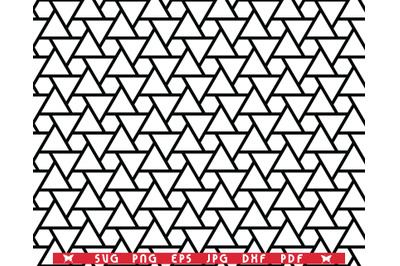 SVG Black White Polygonal Seamless Pattern, Digital clipart