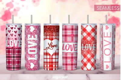 Pink Buffalo Plaid Tumbler Sublimation Bundle