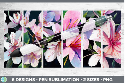 Azaleas Pen Wraps | Epoxy Sublimation Bundle