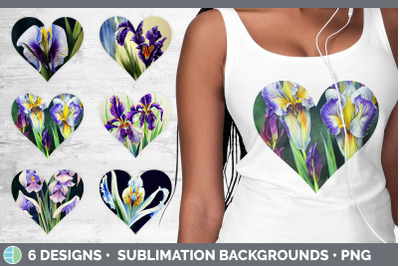 Irises Hearts Clipart