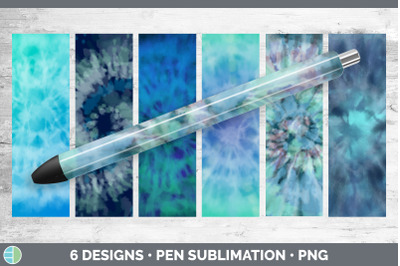 Blue Tie Dye Pen Wraps | Epoxy Sublimation Bundle