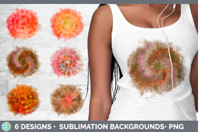 Orange Tie Dye Background | Grunge Sublimation Backgrounds