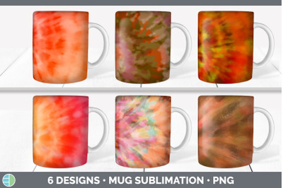 Orange Tie Dye Mug Sublimation