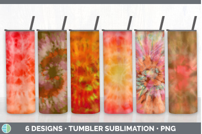 Orange Tie Dye Tumbler Sublimation Bundle