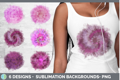 Pink Tie Dye Background | Grunge Sublimation Backgrounds