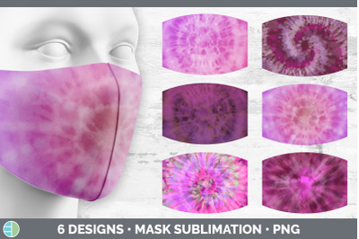 Pink Tie Dye Mask | Sublimation Bundle Face Mask Designs