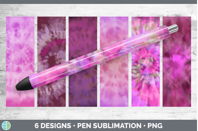 Pink Tie Dye Pen Wraps | Epoxy Sublimation Bundle