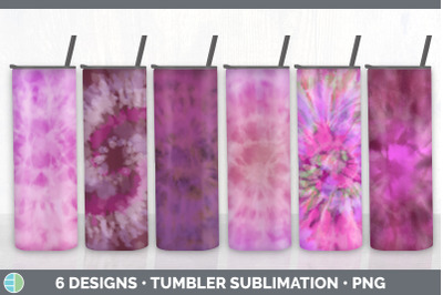 Pink Tie Dye Tumbler Sublimation Bundle