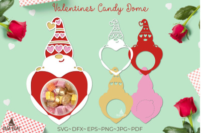 Gnome candy dome | Valentines candy holder