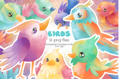Birds clipart - PNG Files