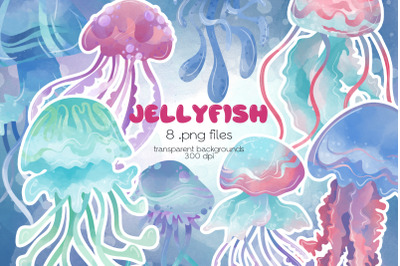 Jellyfish Clipart - PNG Files