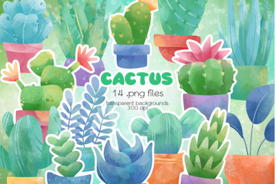 Cactus Clipart - PNG Files