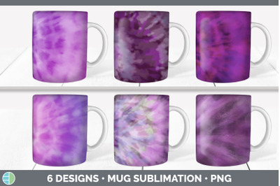 Purple Tie Dye Mug Sublimation