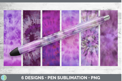 Purple Tie Dye Pen Wraps | Epoxy Sublimation Bundle