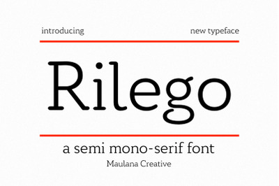 Rilego Serif Font