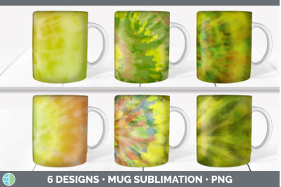 Yellow Tie Dye Mug Sublimation