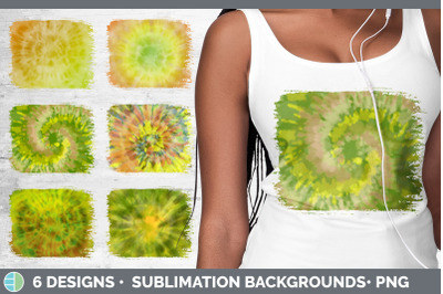 Yellow Tie Dye Distressed Sublimation Background Panel