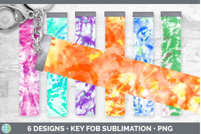 Tie Dye Key Fob | Wristlet Sublimation