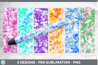 Tie Dye Pen Wrap Bundle | Epoxy Sublimation Designs