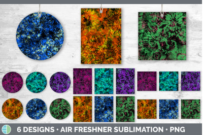 Tie Dye Air Freshener | Sublimation Designs Bundle