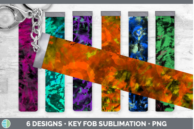 Tie Dye Key Fob | Wristlet Sublimation