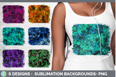 Tie Dye Distressed Sublimation Background Panel