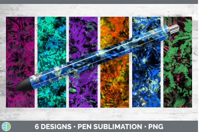 Tie Dye Pen Wrap Bundle | Epoxy Sublimation Designs