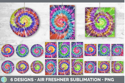 Tie Dye Air Freshener | Sublimation Designs Bundle