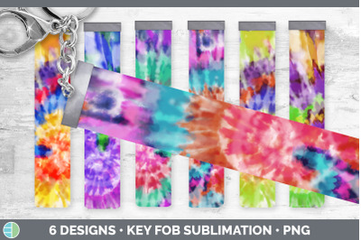 Tie Dye Key Fob | Wristlet Sublimation