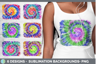 Tie Dye Distressed Sublimation Background Panel