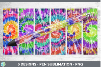 Tie Dye Pen Wrap Bundle | Epoxy Sublimation Designs