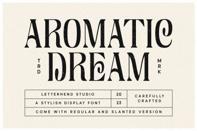 Aromatic Dream - Stylish Display Font