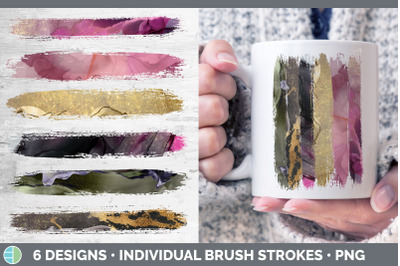 Pink Alcohol Ink Brush Strokes PNG | Sublimation Designs