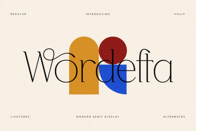 Wordefta Typeface