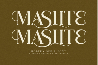 MASLITE Typeface