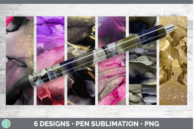 Pink Alcohol Ink Pen Wrap Bundle | Epoxy Sublimation Designs