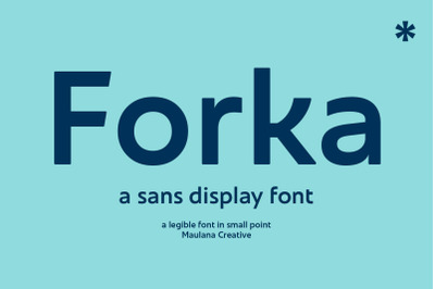 Forka Sans Font