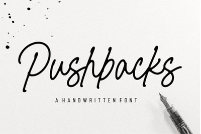 Pushbacks Handwritten Font