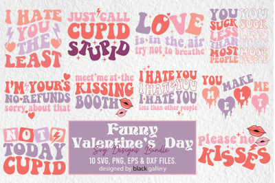 Retro Funny Valentines Day SVG Bundle