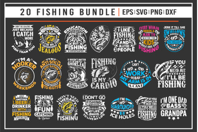 fishing t shirt bundle