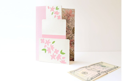 Wedding Cake Money Holder Card | SVG | PNG | DXF | EPS