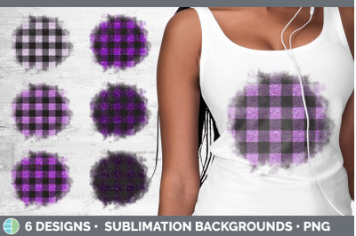 Pink Buffalo Plaid Background | Grunge Sublimation Backgrounds