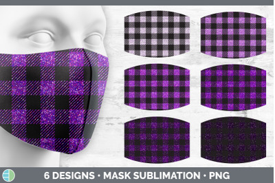 Pink Buffalo Plaid Mask | Sublimation Bundle Face Mask Designs