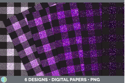 Pink Buffalo Plaid Backgrounds | Digital Scrapbook Papers