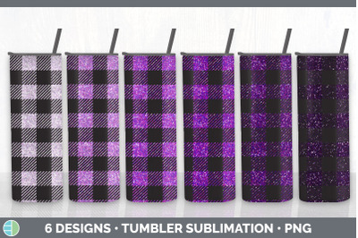 Pink Buffalo Plaid Tumbler Sublimation Bundle