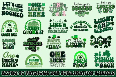 Retro St. Patrick&#039;s Day Sublimation Bundle